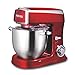 Generic Maszyna do ugniatania ciasta, domowa, duża pojemność, wielofunkcyjny robot kuchenny (kolor: czerwony, rozmiar: uniwersalny)