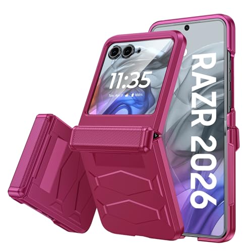 Coque Motorola Razr 2025 Vizvera magenta avec protection charnière intégrée