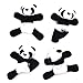 Liwein 4 Pieza Imán de Nevera Panda,Lindo Suave Peluche 3D Panda Imán Refrigerador Pegatina Magnético Encantador Recuerdo Decoración Regalo Juguete para Niños