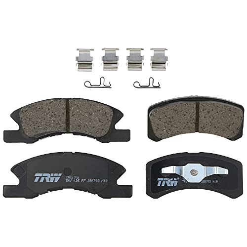 Image of TRW Pro TRC1731 Disc Brake Pad Set For Mitsubishi Mirage G4 2017, Front, And Other Applications