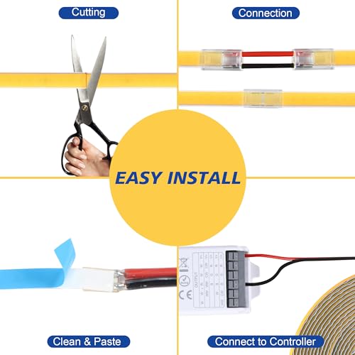 Tira LED COB C1 Luz Blanca Cálida 3000K 5m Dimable miniatura 4