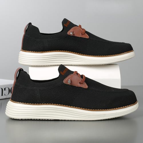 Men's Walking Shoes Hands Free Slip On Sneaker for Men Dress Casual Comfortable Breathable Hiking Working All-Terrain Ankle Trekking Anti-Slip3