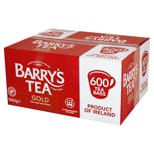 Barry Tea Gold Blend - 600 Biodegradable Black Tea Bags - Premium Irish Tea Rich Flavor Eco-Friendly Packaging Perfect for Daily Brewing Sustainably Sourced Tea for Quality and Taste