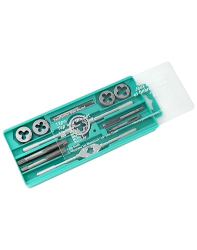 QWORK® 12-Piece Metric Tap and Die Set with Storage Case - HRC 53 Bearing Steel - M6-M12 6 QWORK® 12-Piece Metric Tap and Die Set with Storage Case - HRC 53 Bearing Steel - M6-M12 - Image 6