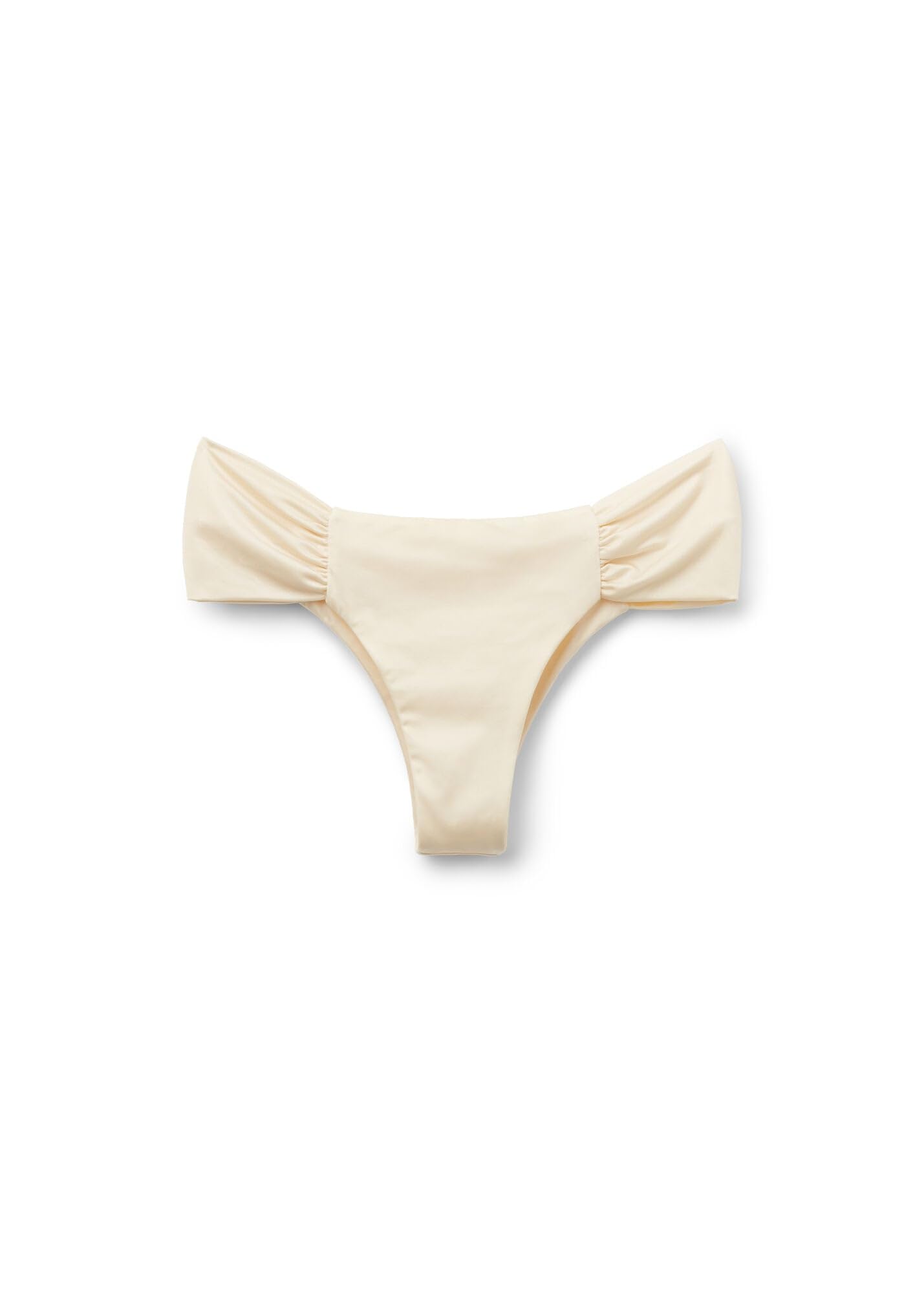 Woman's Draped Brazilian Swimsuit Bottom Shiny Satin-image-41