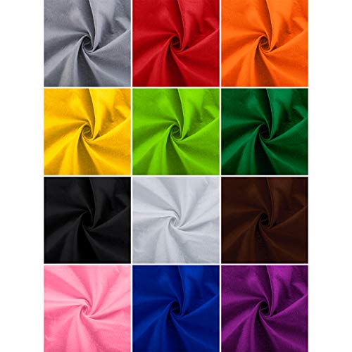 Image of WILLBOND 12 Pcs Large Felt Sheets 37 x 20 Inch 1.2 mm Fresh Color
