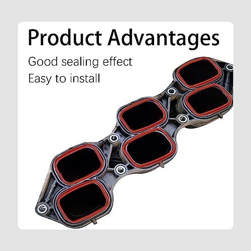 Image of Intake Manifold Gasket Set, Intake Gasket Compatible with 97-05 Chevy 5.7L, Replace #MS92438