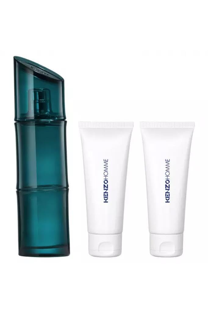 Kenzo Men Set (M) EDT Spray 3.7 Oz Shower Gel 2.5 Oz X 2 in Gift Box