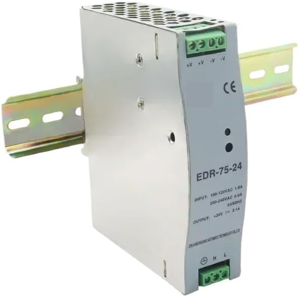DINレールスイッチング電源 EDR-75 AC DCスイッチングアダプタ入力DC 5V 12V 24V 48Vトランスメタルシェル