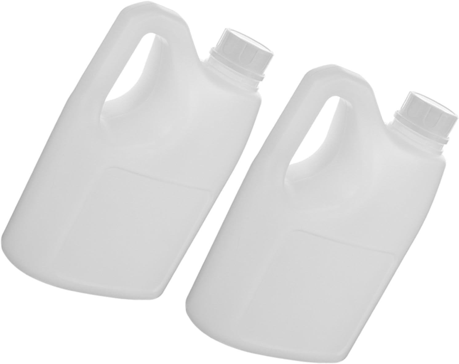 2pcs Reusable Food Packaging Bottle Plastic Milk Jug Handle Wide Mouth for Easy Pouring
