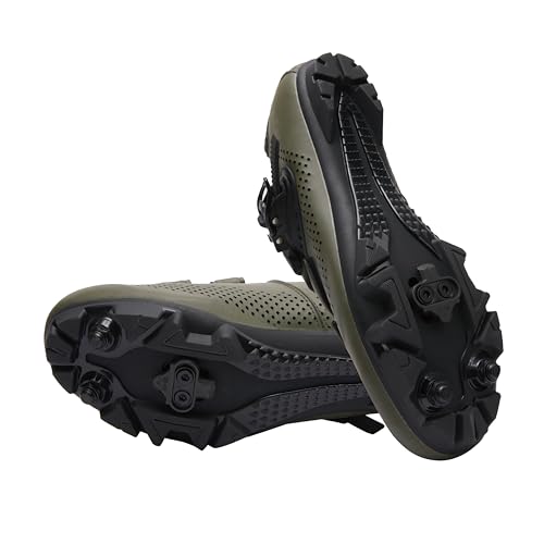 FOTGROY Bike Cleats Compatible with Shimano SPD SH51, MTB Cleat Set Suitable for Men and Women Indoor Mountain Outdoor Road Cycling Black