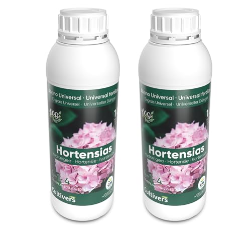 CULTIVERS Fertilizante Hortensias Ecológico 2x1L
