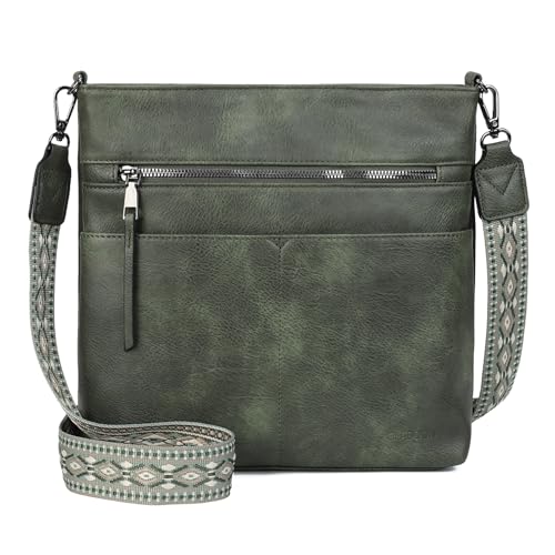 Gladdon handbags for women,damenhandtasche,umhängetasche damen mittelgroß,Crossbody Bag, Leder handtaschen multi pochette tasche,Schultertasche mit Breite Schultergurte Jacquard-Gewebe