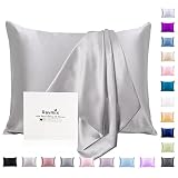 Ravmix Silk Pillowcase for Hair and Skin with Hidden Zipper, Both Sides 21Momme Silk, 1PCS, Standard
