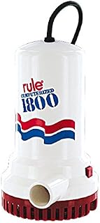 Rule A53S-24 1800 GPH Submersible Sump / Utility Pump, 24 Foot Cord, Automatic
