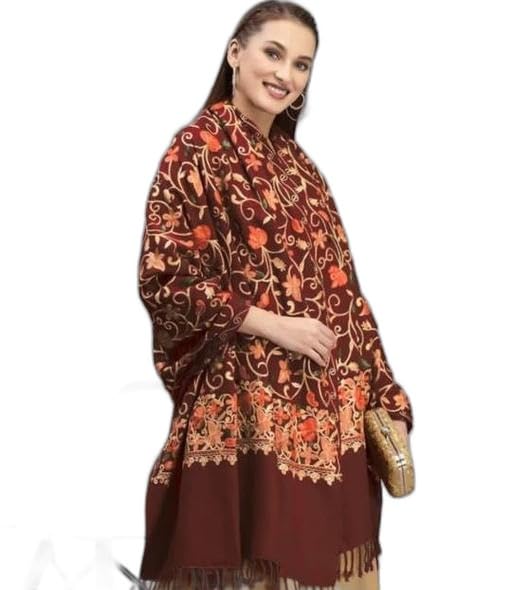 WOMEN SHAWLS, WOMEN STOLES,SHAWLS FOR WOMEN, SHAWLS,STOLES, EMBROIDERY SHAWL FOR WOMEN,EMBROID AMR-P153-image-37