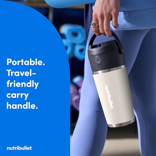 nutribullet Flip Insulated Portable Blender Matte Linen by NutriBullet - Image 3