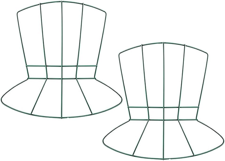 Luxshiny 2Pcs Metal Wreath Frame DIY Hat Shaped Wire Wreath for St Patrick S Day Decorations and Craft Projects 12.2 Inch Iron Hoop for Home Wall Hanging and Party Supplies