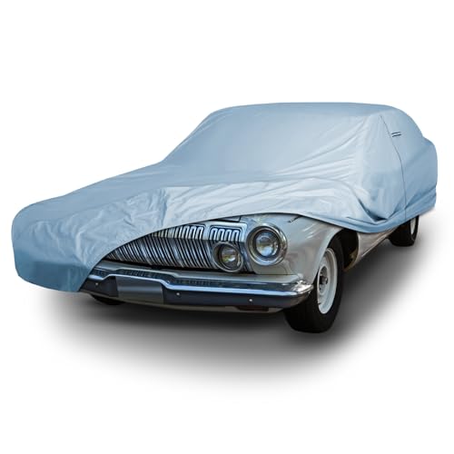 Image of iCarCover Premium Car Cover for 1962-1964 Dodge 330 Heavy Duty Waterproof All-Weather Automobiles Custom Fit Indoor Outdoor UV Snow Protection Covers with Straps and Bag