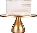 Amalfi Decor 12 Inch Cake Stand, Dessert Cupcake Pastry Candy Display Plate for Wedding Event Birthday Party, Round Modern Metal Pedestal Holder, Gold