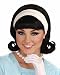 Forum Novelties Womens 50's Flip Wig with Headband, Black, One Size