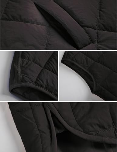 Xiaoxuemeng Puffer Vest Women Lightweight Zip Up Quilted Vest Padded Gilet Sleeveless Jacket with Pockets3