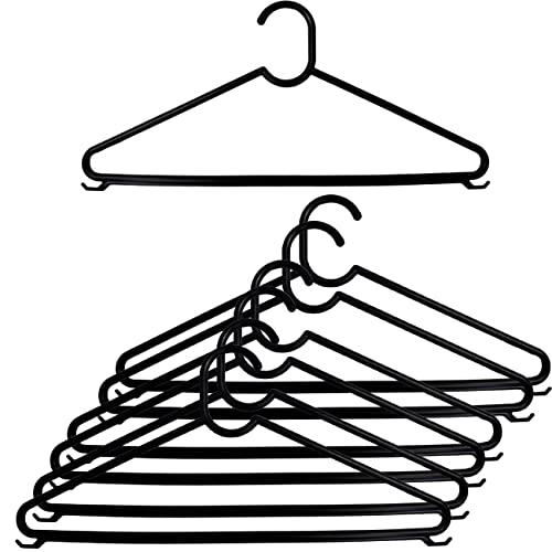 Cabides de Plástico Adulto Kit 50 Peças Atacado Reforçado Com Alças Resistente Para Roupas Pesadas -