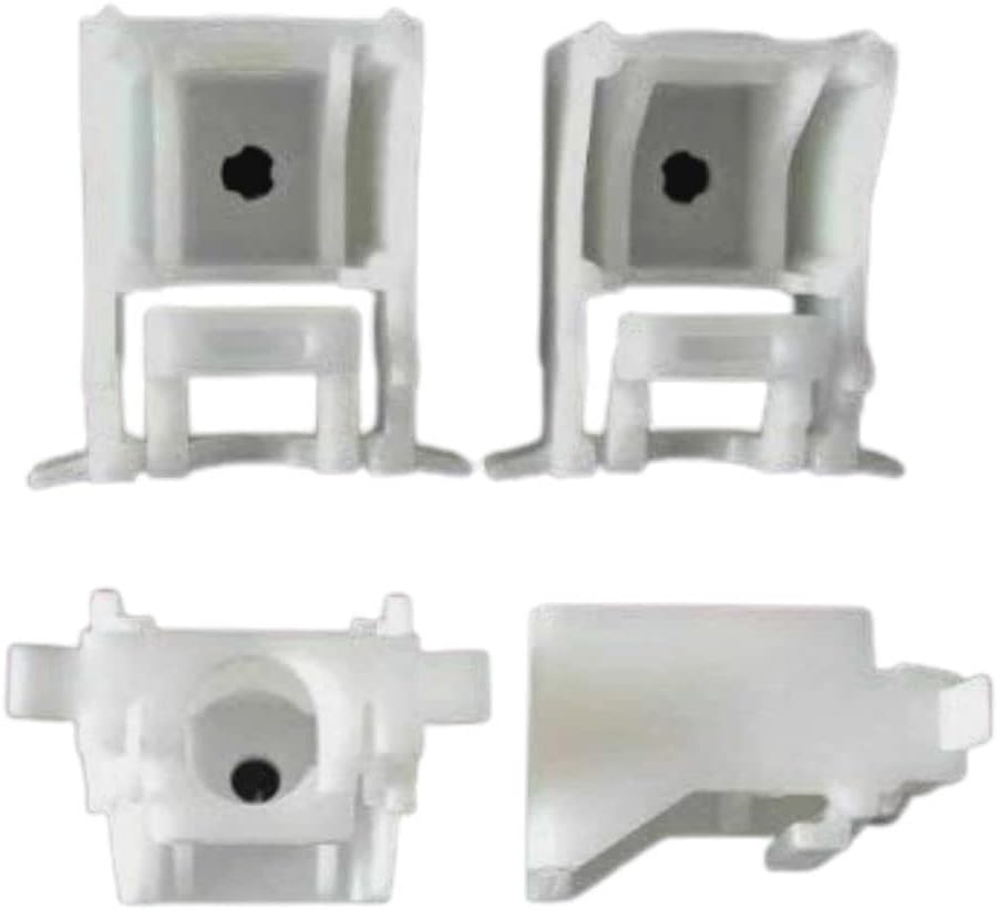 Track and Blind Support Brackets White Caravan Window Curtain Track and Blind Support Bracket for Window Bathroom Shower - Pack of 4.