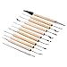 eBoot 11 Pcs Wooden Handle Clay Pottery Sculpting Tools