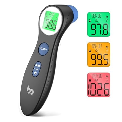Thermometer for Adults, FSA Eligible, High Accuracy, No-Touch Digital Thermometer with Fever Alarm and Memory Function, Ideal for Babies, Kids, Home and Office Use