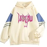 Sudaderas con Capucha de Bloques de Color a la Moda para Hombres y Mujeres Primavera Sudaderas Casuales para Parejas Ropa Y2K Suéter Hip Hop,Flesh,S