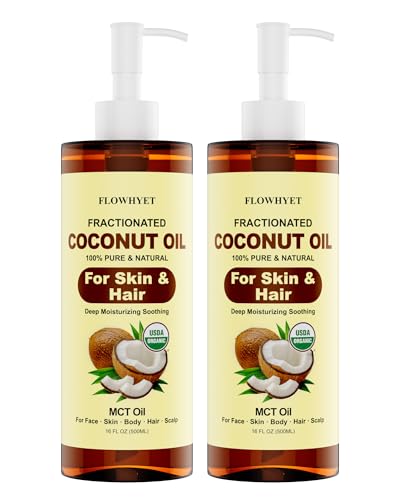 Organic Fractionated MCT Coconut Oil, 32 Fl Oz (2 x 16 Fl Oz), US...