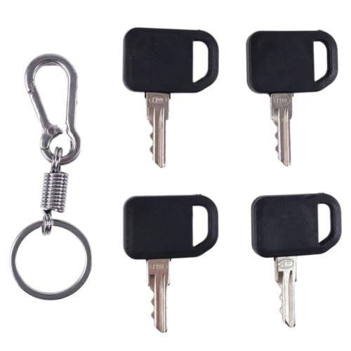4X Ignition Keys AM131841 TCA24616 131841 with Keychain for John Deere