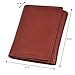Leatherboss Leather Boys Slim Compact Flap Id Coin Pocket Trifold Wallet, Burgundy