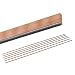 StewMac Natural Wood Guitar Bindings, Curly Koa with b/w/b Trim - 6 Pack
