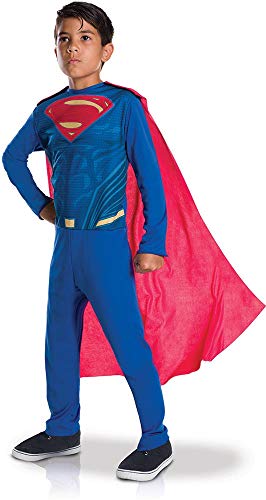 RUBIE'S Licence officielle - DC Comics - Déguisement Superman entrée de gamme enfant 7-8 ans
