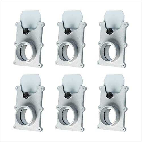POWERTEC 70134-P6 2-1/2-Inch Aluminum Blast Gate for Vacuum/ Dust Collector, 6 PK