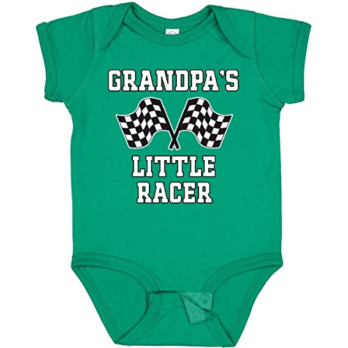 inktastic Grandpa Little Racer Car Racing Baby Bodysuit