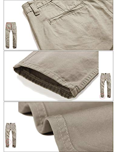 Image of Match Mens Regular-Fit Casual Flat Front Chino Pants