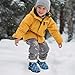 Suhoaziia Boys Girls Thick Lining Snow Boots Fashion Winter Warm Boots Walking Shoes for Little Kids Non Slip Ankle Booties Cold Weather Shoes Outdoor Sneakers, Shark
