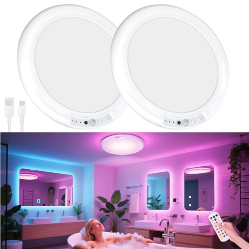 maylit RGBW Rechargeable Shower Lights