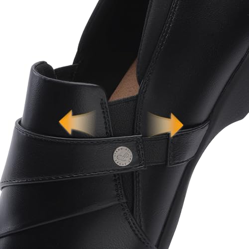 Image of DREAM PAIRS Loafers for Women Slip-on Dressy Comfortable Business Casual Work Office Faux Leather Loafer Shoes with Arch Support