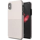 【VRS】 iPhone Xs/iPhone X 対応 ケース 薄型 0.6mm 極薄 シンプル ポリカーボネイト スリム ハード カバー [ Apple iPhoneXs iPhoneX アイフォンXs アイフォンX 対応 ] Skin Fit ライトペブル