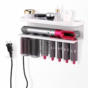 Houder voor Dyson Airwrap | Wandhouder zonder boren | Wit