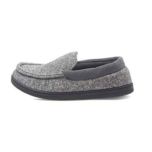 Hanes boys Comfortsoft Knit Venetian Indoor/Outdoor Moccasin Slipper, Grey, Small Little Kid US - image 5