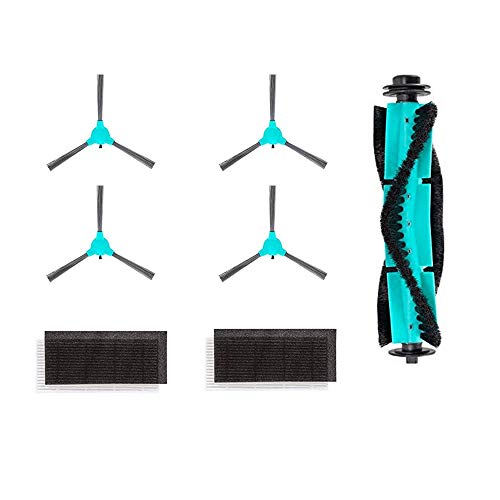 DeenKee DK600 Accessoires de Rechange pour Robot Aspirateur Incluant 4 Brosses Latérales, 1 Brosse à Rouleau, 2 Filtre HEPA.