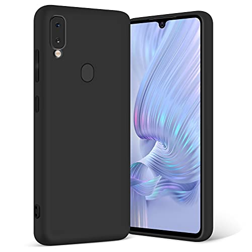 Coque Samsung Galaxy A20 A30 silicone liquide protection integrale noire souple
