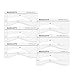 Best Eyebrow Shaping Stencil Kit, Set of 6 Plastic Reusable Stencils for Semi Permanent Microblading Tattoo & Makeup Artists, Shape Thicker and Fuller Brows with Pencil & Microblades (Low Profile)