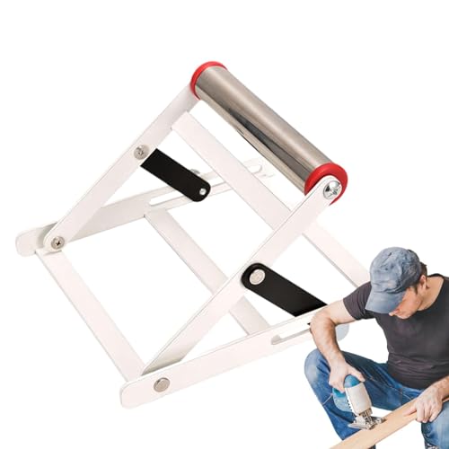 Metal Cutting Machine Work Support Stand,Foldable Cutting Machine Support Frame | Adjustable Cutting Machine Support Frame,Material Support Frame,Cutting Machine Attachment,Table Saw Stand