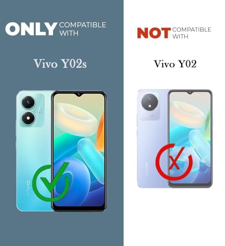 Image of COVERBLACK Soft Rubber Back Cover Compatible Model for Vivo V2203 / Vivo Y02s - Transparent